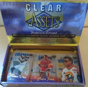 1996 CLASSIC CLEAR ASSETS 50 CARD ACETATE SET W/ Box - SHAQ PIPPEN BONDS AIKMAN - Picture 1 of 5
