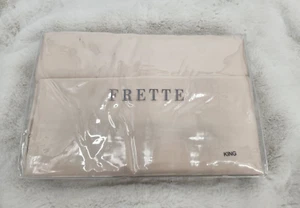 New Frette Lotus King Duvet Set with Two EURO SHAM Savage Beige/Milk - Picture 1 of 8