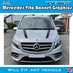 Mercedes Vito Motorhaubenstreifen Wohnmobil Grafik Aufkleber Campervan 104 - Bild 1 von 6