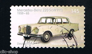 GERMANIA UN FRANCOBOLLO AUTO MERCEDES BENZ 220S (W111) AUTOADESIVO 2015 usato - Foto 1 di 1