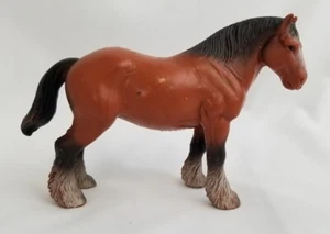 Bullyland Mare Horse Clydesdale Farm Animal Figure Toy Hand Painted Vintage - Picture 1 of 8