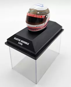 Casco Martin Brundle Jordan Peugeot 196 del 1996 1:8 Minichamps - Foto 1 di 3