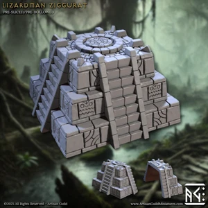 Echsenmensch Ziggurat Tempel - Landschaft - Handwerkergilde - Dungeons and Dragons - Bild 1 von 2