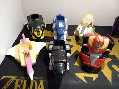 Set of 6 - 1995 McDonalds Mighty Morphin Power Rangers (The Movie) Vehicles Only - Image 1 of 4