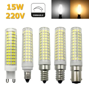 Led Light Bulb Dimmable E12 Warm White Bulbs 15watt E14 Smd2835 Chip Lights 220v - Picture 1 of 8