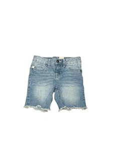 Girls Tommy Bahama Denim Jean Cut-Off Bermuda Shorts Size 8 with Frayed Hem - Picture 1 of 5