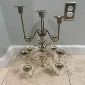 3 Vintage Messing Kerzenständer MCM / 2 stapelbar - Bild 1 von 17