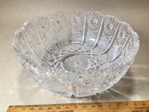 CUENCO POCO PROFUNDO “Rima de diente de sierra” corte brillante americano 6 pulgadas de diámetro - Imagen 1 de 9