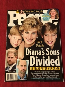 People Magazine August 25th 2025  Diana's Sons divided - Picture 1 of 2