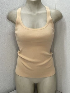 Michael Kors Women's Tank Top Ribbed Stretch Size M Nude - Picture 1 of 7