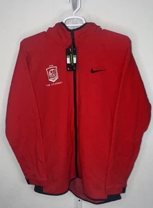 Felpa con cappuccio uomo Nike rossa Dri-Fit full zip taglia XL basket accademia nuova con etichette - Foto 1 di 7