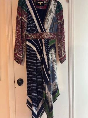 Vestido Anthropologie Moulinette Soeurs Floral Paisley Multicolor Bufandas Talla 6 Foto 1 de 4