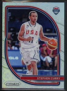 2020-21 Panini Prizm Stephen Curry #10 USA Basketball Silver Prizm - Picture 1 of 2