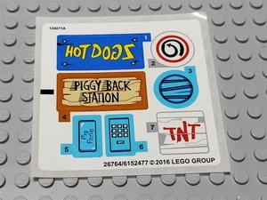 New LEGO Sticker Sheet Only 75824 Pig City Teardown angry Birds - Picture 1 of 1