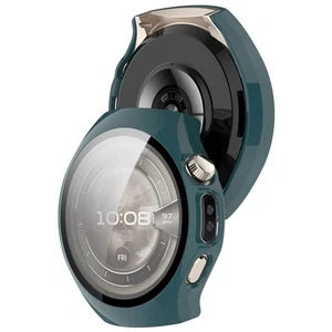 Etui ochronne ze szkłem do Huawei Watch 5 46mm Bizon Case Cover Etui Zielone - Zdjęcie 1 z 8