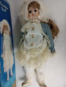 Vintage Porcelain Doll 20" w/ Box 1960's - Picture 1 of 6