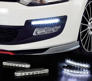 Un par - 2023 Modelo 6500K HyperWhite® 8 LED luces de circulación diurna para automóvil (DRL) - Imagen 1 de 5