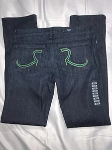 NWT ROCK & REPUBLIC, STELLA, Lowrise Straight, Womens Jeans, Persphone Blue, 30 - Picture 1 of 12