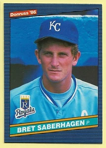 Donruss #100 Bret Saberhagen 1986 come nuovo. Spedizione GRATUITA - Foto 1 di 2
