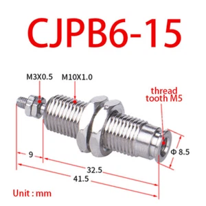 For SMC series: CJPB6-15 Single Acting Spring Pneumatic Miniature Cylinder - Picture 1 of 1