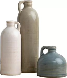 Ceramic Jug Vase Set, Farmhouse Decor, Kitchen, Bedroom, Office, Living Room,... - Picture 1 of 9