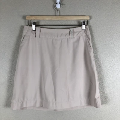 Nike Falda Mujer 4 Off White Elastizada Dri Fit Bolsillo Ropa Activa Golfista Tenniscore Foto 1 de 4