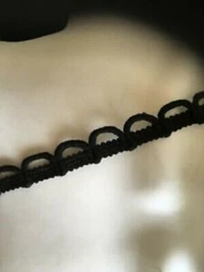Wholesale 50 / 10 Continuous yards Black Cotton Loop Gimp Braid Trimming 5/8" - Picture 1 of 5