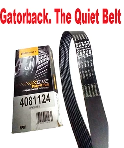 NEW Serpentine Poly-V Belt The Quiet Belt Gatorback CONTINENTAL ELITE 4081124 - Picture 1 of 6