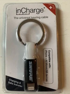inCharge Portable Charger Cable Keychain compatible with Apple & Android devices - Picture 1 of 2