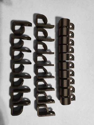 3DM 3D DRUCK SERVICE Kabelhalter in Schwarz zum Schrauben - für alle Kabelarten geeignet 25 Stk.