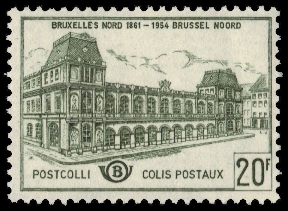 BELGIUM Q373 (Mi P52) - Old North Station "Parcel Post" (pa19882)  - Image 1 of 1