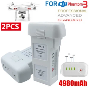 2PCS 4980mAh Akku Batterie für DJI Phantom 3 Standard Advanced Professional DE - Bild 1 von 11