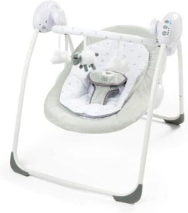 LADIDA Babywippe kleines graues Lamm erste Schaukel beruhigende Musik und Spielzeug 079 UK - Bild 1 von 2