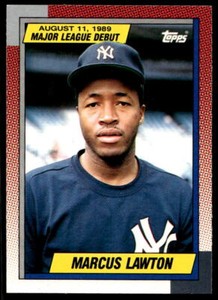 1990 Topps Major League Debut 1989 69 Marcus Lawton Yankees  Baseball Card