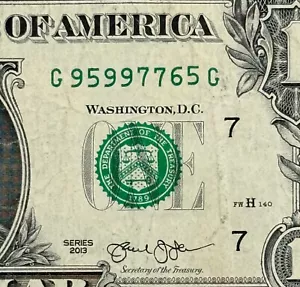 Numero di serie alto 95,99M quasi 96M rotolamento 95997765 numero di serie fantasia dollaro - Foto 1 di 6