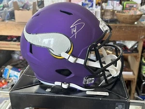 Stefon Diggs Authentic Signed Full Size Speed Replica Helmet JSA Auto Vikings - Picture 1 of 7