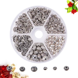 Mini cuentas retro de aleación 260 piezas hechas a mano hágalo usted mismo fabricación de joyas - Imagen 1 de 11