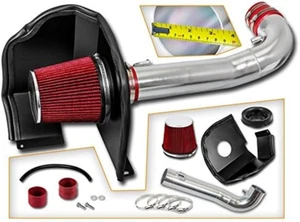 Cold Air Intake System with Heat Shield Kit + Filter Combo RED Compatible for 14 - Picture 1 of 1