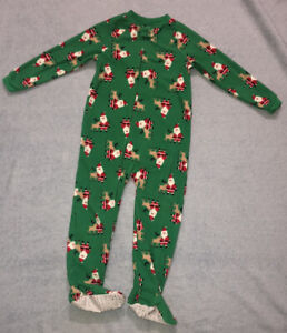 Carter’s Kids Christmas Sleeper Pajamas EUC Size 5T
