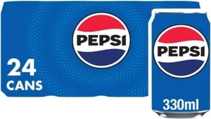 Pepsi Cola Cans Original 24 Pack (24 x 330ml) Soft Drinks Fizzy Beverage - Picture 1 of 9
