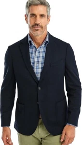Johnnie O Men's Navy Batten Knit Sports Coat Blazer Unconstructed Sz 46R - Picture 1 of 5