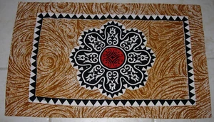 NEW HAWAIIAN ETHNIC BED Pillow Sham PILLOWCASE 16X27 BROWN BLACK RUST WHITE - Picture 1 of 4