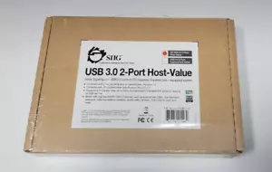 Siig DP USB 3.0 2 Port PCIe USB Adapter JU-P20811-S1 - Picture 1 of 3