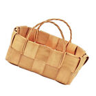  Bamboo Tote Storage Basket Bread with Handle Wicker Baskets Lids