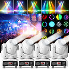 4 pièces lumière de scène tête mobile DEL DMX RGBW faisceau stroboscopique DJ fête éclairage disco États-Unis