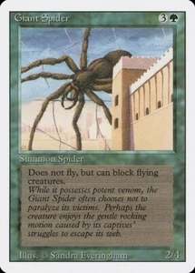 Juego Magic The Gathering Giant Spider x4 edición revisada común casi nuevo - Imagen 1 de 1