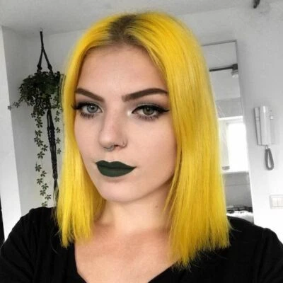 Ombre желтый темно корень парик 14 «BOB парики женщин кружева спереди парики моды вечеринки парики - Изображение 1 из 4