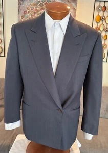 Atemberaubender Canali DB Blazer Wolle hellgrau gestreift Gr. 38 S - Bild 1 von 9