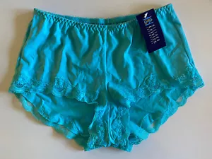 Hillard & Hanson Intimates Soft Lace Boy Short Boyshort Panties Size 5 Blue - Picture 1 of 8