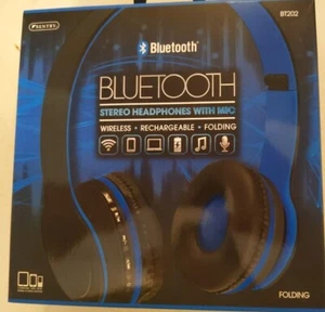 Sentry Bluetooth Stereo Wireless Folding Rechargeable Headphones Mic BT202 - Picture 1 of 3